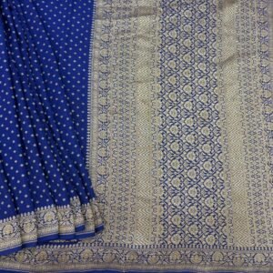 Pure Khaddi Crepe Handloom Banarasi Saree